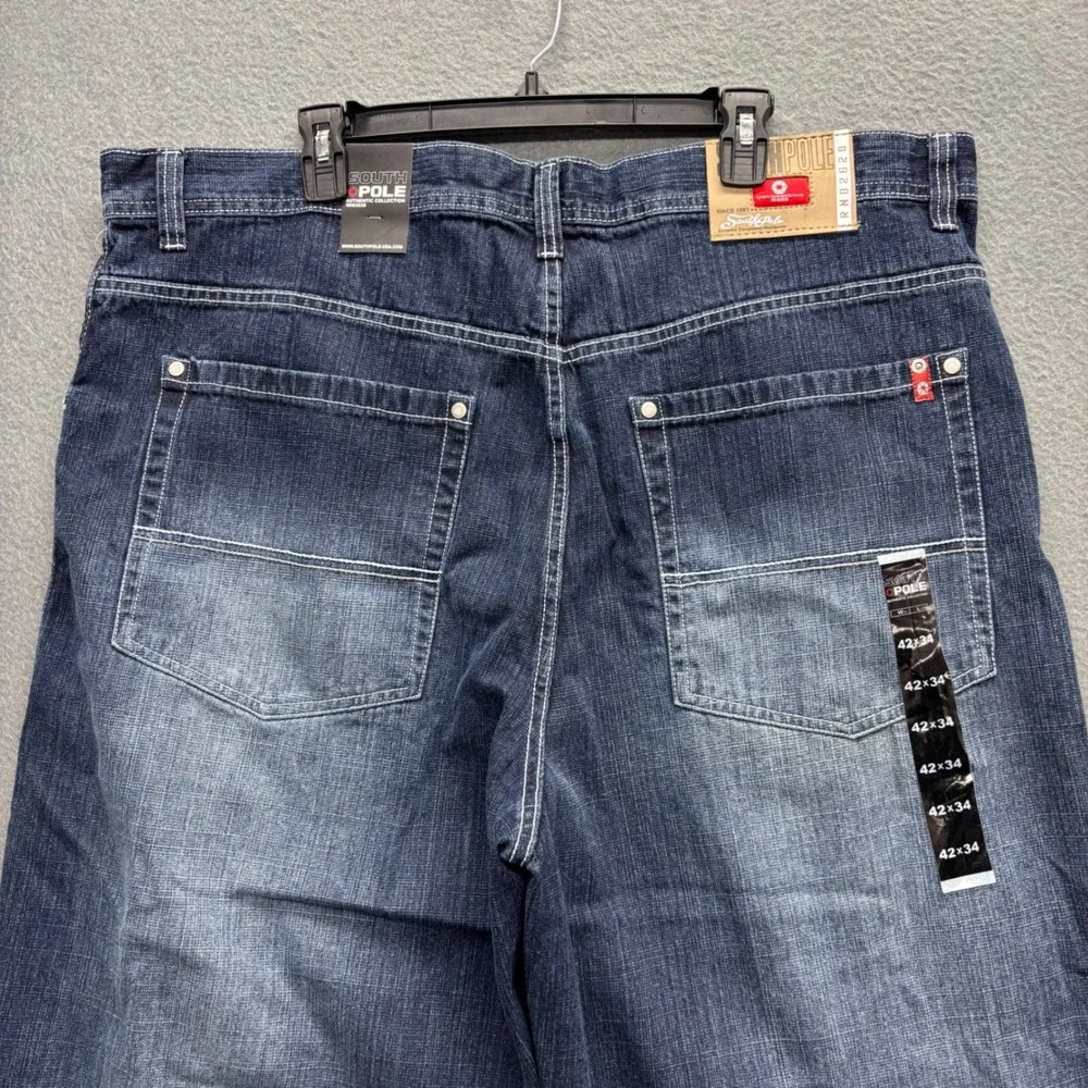 Southpole Mens Red Tab Baggy Jeans 42x34 (Actual 42x33) Y2K Streetwear Deadstock